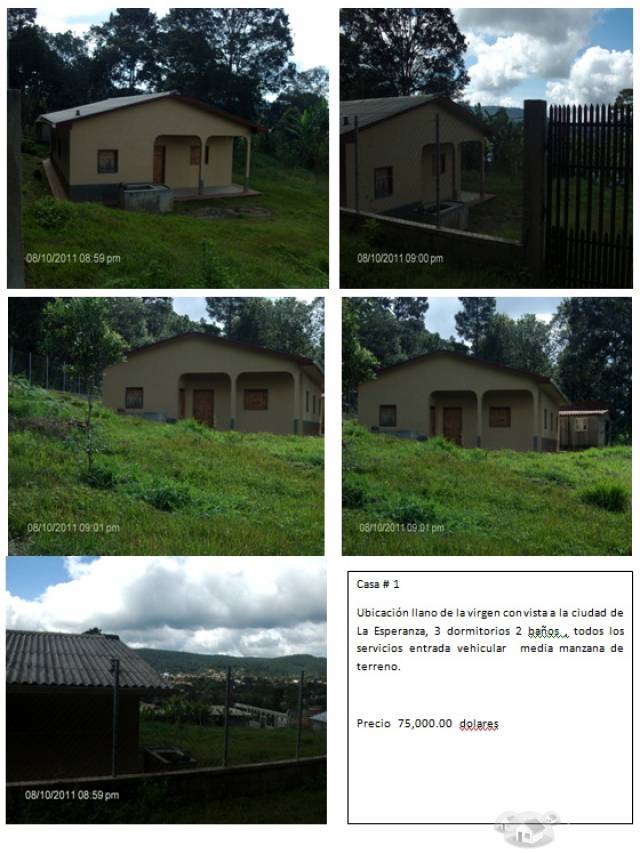 Casa en Intibuca, barrio candelaria, solar grande 3 dormitorios 2 baños todos los servicios. - 1